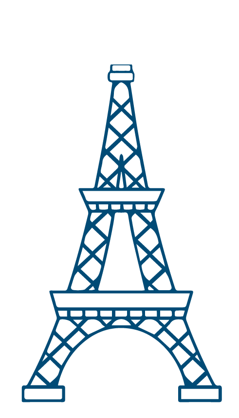 Torre Eiffel casi completa representando el nivel de francés C1