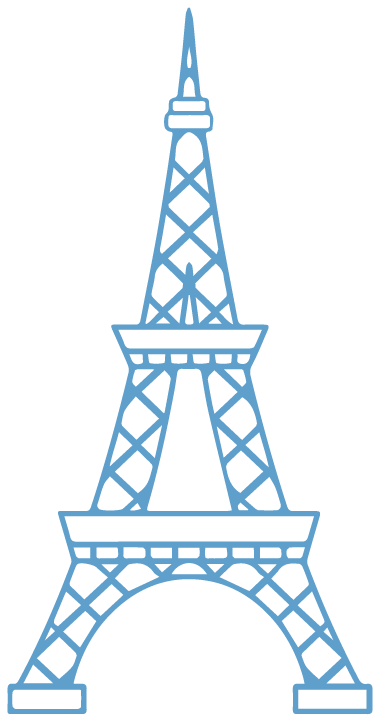 Torre Eiffel para evocar la formación en francés